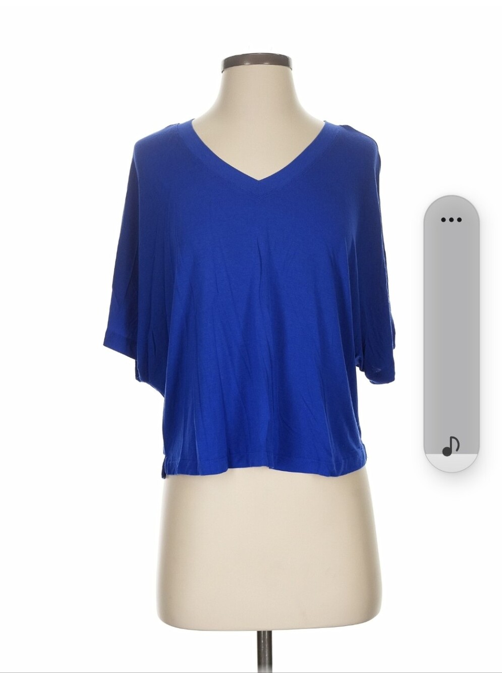 ADAY V-Neck Short Sleeve Top - Royal Blue
